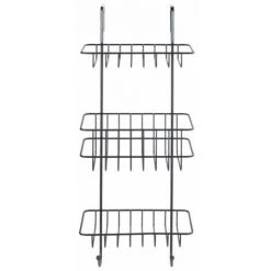 WENKO Étagère De Douche Revigo, étagère Pour Salle De Bain à Suspendre Avec Trois Supports De Rangement Carrés Sous Forme De Paniers En Treillis Métallique Ouverts, 22,5 X 57 X 18,5 Cm, Noir 8 WENKO Étagère De Douche Revigo, étagère Pour Salle De Bain à Suspendre Avec Trois Supports De Rangement Carrés Sous Forme De Paniers En Treillis Métallique Ouverts, 22,5 X 57 X 18,5 Cm, Noir -WENKO Soldes 55427470 3