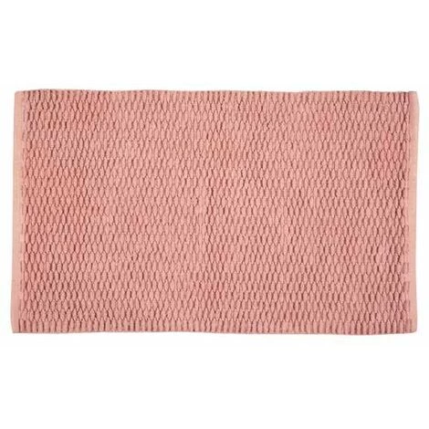 WENKO Tapis De Bain Mona Rose, Tapis Tendance Pour Salle De Bain à Motif De Tricot, 100% Coton, Accessoire De Bain Avec Dessous Antidérapant, 50 X 80 Cm, Utilisation Polyvalente, Lavable, Vieux Rose 3 WENKO Tapis De Bain Mona Rose, Tapis Tendance Pour Salle De Bain à Motif De Tricot, 100% Coton, Accessoire De Bain Avec Dessous Antidérapant, 50 X 80 Cm, Utilisation Polyvalente, Lavable, Vieux Rose