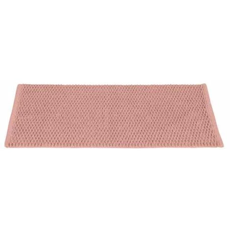 WENKO Tapis De Bain Mona Rose, Tapis Tendance Pour Salle De Bain à Motif De Tricot, 100% Coton, Accessoire De Bain Avec Dessous Antidérapant, 50 X 80 Cm, Utilisation Polyvalente, Lavable, Vieux Rose 4 WENKO Tapis De Bain Mona Rose, Tapis Tendance Pour Salle De Bain à Motif De Tricot, 100% Coton, Accessoire De Bain Avec Dessous Antidérapant, 50 X 80 Cm, Utilisation Polyvalente, Lavable, Vieux Rose – Image 2