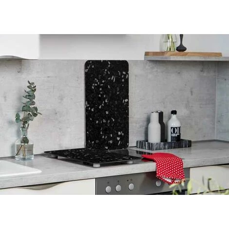 WENKO Protection Plaque De Cuisson Universal "Terrazzo", Couvre Plaque De Cuisson En Verre, Lot De 2, Verre Trempé, 30x52 Cm, Multicolore 7 WENKO Protection Plaque De Cuisson Universal "Terrazzo", Couvre Plaque De Cuisson En Verre, Lot De 2, Verre Trempé, 30x52 Cm, Multicolore – Image 5