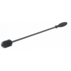 WENKO Brosse à Bouteilles En Silicone Sia, Brosse De Nettoyage à Petite Tête, Idéale Pour Laver Bouteilles, Carafes Et Bouteilles Thermos, Silicone Longue Durée, Facile à Nettoyer, Ø 3,5 X 38 cm, Gris