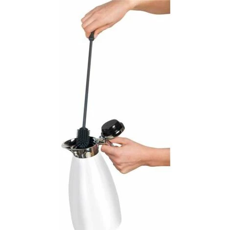 WENKO Brosse à Bouteilles En Silicone Sia, Brosse De Nettoyage à Petite Tête, Idéale Pour Laver Bouteilles, Carafes Et Bouteilles Thermos, Silicone Longue Durée, Facile à Nettoyer, Ø 3,5 X 38 cm, Gris 4 WENKO Brosse à Bouteilles En Silicone Sia, Brosse De Nettoyage à Petite Tête, Idéale Pour Laver Bouteilles, Carafes Et Bouteilles Thermos, Silicone Longue Durée, Facile à Nettoyer, Ø 3,5 X 38 cm, Gris – Image 2