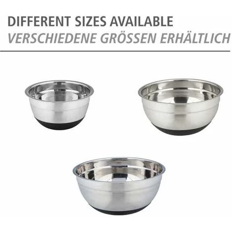 WENKO Bol Inox Aru 0,6 Litres, Bol En Acier Inoxydable Black Outdoor Kitchen, Surface Antidérapante En Silicone Noir Sur Le Dessous Pour Une Tenue Stable, Lavable Au Lave-vaisselle, Ø 14 X 8 Cm 7 WENKO Bol Inox Aru 0,6 Litres, Bol En Acier Inoxydable Black Outdoor Kitchen, Surface Antidérapante En Silicone Noir Sur Le Dessous Pour Une Tenue Stable, Lavable Au Lave-vaisselle, Ø 14 X 8 Cm – Image 5