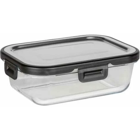 WENKO Boîte De Conservation Fraicheur En Verre Steel 600 Ml, Boîte Hermétique En Verre Avec Couvercle En Acier Inoxydable, Boîte Lavable Au Lave-vaisselle Et Empilable & étanche, 17 X 6 X 13 Cm 3 WENKO Boîte De Conservation Fraicheur En Verre Steel 600 Ml, Boîte Hermétique En Verre Avec Couvercle En Acier Inoxydable, Boîte Lavable Au Lave-vaisselle Et Empilable & étanche, 17 X 6 X 13 Cm