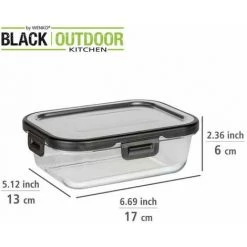 WENKO Boîte De Conservation Fraicheur En Verre Steel 600 Ml, Boîte Hermétique En Verre Avec Couvercle En Acier Inoxydable, Boîte Lavable Au Lave-vaisselle Et Empilable & étanche, 17 X 6 X 13 Cm 11 WENKO Boîte De Conservation Fraicheur En Verre Steel 600 Ml, Boîte Hermétique En Verre Avec Couvercle En Acier Inoxydable, Boîte Lavable Au Lave-vaisselle Et Empilable & étanche, 17 X 6 X 13 Cm -WENKO Soldes 55427499 5