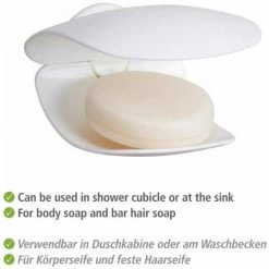 WENKO Porte-savon Turbo-Loc® Sora, Blanc 11 WENKO Porte-savon Turbo-Loc® Sora, Blanc -WENKO Soldes 55427502 5