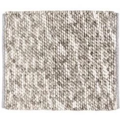 WENKO Tapis De Bain Urdu Taupe, Visuel Moderne à Effet Mêlé, Qualité Robuste, Entièrement Non-pelucheux, Absorption D'humidité Importante, Séchage Rapide, Lavable, Antidérapant, 55 X 65 Cm