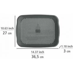 WENKO Égouttoir D'évier Shari, Support D'égouttage Et Planche à Découper, Propre Et Hygiénique, Utilisation Polyvalente, Compatible Lave-vaisselle, Dimensions 36,5 X 3 X 27 Cm, En PP, Gris 10 WENKO Égouttoir D'évier Shari, Support D'égouttage Et Planche à Découper, Propre Et Hygiénique, Utilisation Polyvalente, Compatible Lave-vaisselle, Dimensions 36,5 X 3 X 27 Cm, En PP, Gris -WENKO Soldes 55427516 4