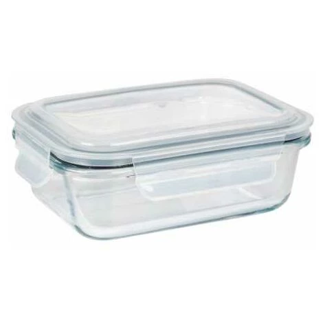 WENKO Boîte De Conservation Fraicheur Pacu 600 Ml En Verre, étanche, Avec Couvercle Et Joint En Silicone Pour Conserver Hermétiquement Au Réfrigérateur, Compacte, Empilable, 18 X 6,5 X 13 Cm 3 WENKO Boîte De Conservation Fraicheur Pacu 600 Ml En Verre, étanche, Avec Couvercle Et Joint En Silicone Pour Conserver Hermétiquement Au Réfrigérateur, Compacte, Empilable, 18 X 6,5 X 13 Cm