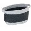 WENKO Corbeille En Feutre Bea M, Avec Deux Anses Blanches, Fabriquée à Base De Feutre En Polyester Recyclé, Gris Foncé, Design Tissage Blanc, 80 % Polyester / 20 % Coton, 5 Litres, 24 X 16 X 16 Cm 1 WENKO Corbeille En Feutre Bea M, Avec Deux Anses Blanches, Fabriquée à Base De Feutre En Polyester Recyclé, Gris Foncé, Design Tissage Blanc, 80 % Polyester / 20 % Coton, 5 Litres, 24 X 16 X 16 Cm -WENKO Soldes 55427528 1