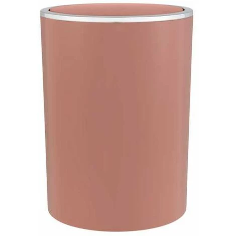 WENKO Petite Poubelle Salle De Bain Inca Rose, Poubelle Salle De Bain Avec Couvercle, Capacité 5L, Plastique Haut De Gamme Sans BPA, Ø 18,5x25,5 Cm, Rose Ancien 4 WENKO Petite Poubelle Salle De Bain Inca Rose, Poubelle Salle De Bain Avec Couvercle, Capacité 5L, Plastique Haut De Gamme Sans BPA, Ø 18,5x25,5 Cm, Rose Ancien – Image 2