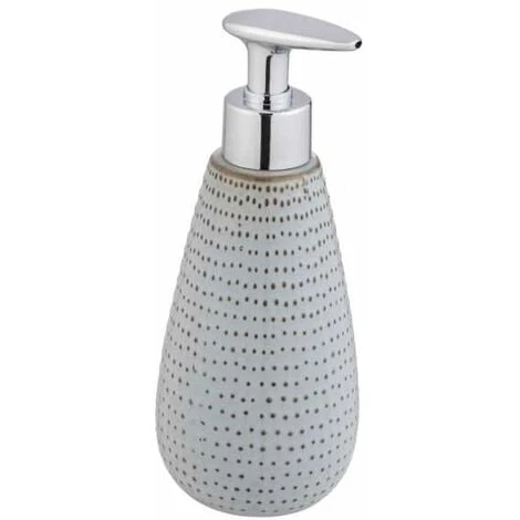 WENKO Distributeur De Savon Liquide Bellante, Rechargeable, Capacité 350 Ml De Savon Liquide Ou Liquide Vaisselle, Surface émaillée, Céramique, (l/p X H) : Ø 8x20,3 Cm, Bleu Clair 3 WENKO Distributeur De Savon Liquide Bellante, Rechargeable, Capacité 350 Ml De Savon Liquide Ou Liquide Vaisselle, Surface émaillée, Céramique, (l/p X H) : Ø 8x20,3 Cm, Bleu Clair