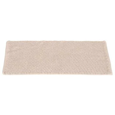 WENKO Tapis De Bain Mona Beige, Tapis Tendance Pour Salle De Bain à Motif De Tricot, 100% Coton, Accessoire De Bain Avec Dessous Antidérapant, 50 X 80 Cm, Utilisation Polyvalente, Lavable, Beige 4 WENKO Tapis De Bain Mona Beige, Tapis Tendance Pour Salle De Bain à Motif De Tricot, 100% Coton, Accessoire De Bain Avec Dessous Antidérapant, 50 X 80 Cm, Utilisation Polyvalente, Lavable, Beige – Image 2