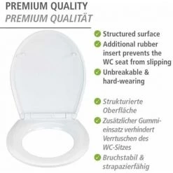 WENKO Abattant WC Avec Frein De Chute Rollin'Art, Abattant WC "ocean Life", Surface En Relief, Fixation En Acier Inoxydable, En Duroplast Antibactérien, 38 X 44,5 Cm. 10 WENKO Abattant WC Avec Frein De Chute Rollin'Art, Abattant WC "ocean Life", Surface En Relief, Fixation En Acier Inoxydable, En Duroplast Antibactérien, 38 X 44,5 Cm. -WENKO Soldes 55427553 4