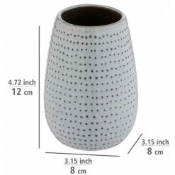 WENKO Porte Brosse à Dents Bellante, Gobelet Salle De Bain En Céramique De Haute Qualité, Surface émaillée à Petits Points, Céramique, (l/p X H) : Ø 8x12 Cm, Bleu Clair 9 WENKO Porte Brosse à Dents Bellante, Gobelet Salle De Bain En Céramique De Haute Qualité, Surface émaillée à Petits Points, Céramique, (l/p X H) : Ø 8x12 Cm, Bleu Clair -WENKO Soldes 55427554 3