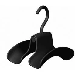 WENKO Support Sacs à Main Herkules, Accroche Sacs, Lot De 3, à Ranger Sur Des Tringles à Vêtements Ou Sur Le Système Télescopique Herkules, Donne Plus D'ordre Et De Visibilité, 9 X 12,5 X 14 Cm, Noir