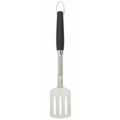 WENKO Spatule BBQ, Spatule Black Outdoor Kitchen Pour Grillades, Acier Inoxydable Avec Poignée Ergonomique En Plastique Noir Résistant à La Chaleur, Lave-vaisselle, 9,1 X 45,5 X 3,5 Cm