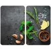 WENKO Protection Plaque De Cuisson Universal "Herbes", Couvre Plaque De Cuisson En Verre, Lot De 2, Verre Trempé, 30x52 Cm, Multicolore 1 WENKO Protection Plaque De Cuisson Universal "Herbes", Couvre Plaque De Cuisson En Verre, Lot De 2, Verre Trempé, 30x52 Cm, Multicolore -WENKO Soldes 55427577 1