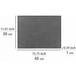 WENKO Tapis D'égouttage à Vaisselle Maxi, Tapis Extra Large En Caoutchouc à Picots Pour Sécher Vaisselle & Verres, Tapis D'évier En Plastique Haute Qualité, Compatible Lave-vaisselle, 40 X 30 Cm, Gris 10 WENKO Tapis D'égouttage à Vaisselle Maxi, Tapis Extra Large En Caoutchouc à Picots Pour Sécher Vaisselle & Verres, Tapis D'évier En Plastique Haute Qualité, Compatible Lave-vaisselle, 40 X 30 Cm, Gris -WENKO Soldes 55427583 4