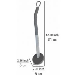 WENKO Brosse à Vaisselle Cuvo, En Plastique, Pour Nettoyer La Vaisselle, Poignée Ergonomique Et Racleur Pour Les Résidus Tenaces, Nettoyage Hygiénique, Lavable Au Lave-vaisselle, Ø 6 X 31 Cm, Gris 11 WENKO Brosse à Vaisselle Cuvo, En Plastique, Pour Nettoyer La Vaisselle, Poignée Ergonomique Et Racleur Pour Les Résidus Tenaces, Nettoyage Hygiénique, Lavable Au Lave-vaisselle, Ø 6 X 31 Cm, Gris -WENKO Soldes 55427585 5