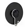WENKO Crochet à Ventouse Nickel Noir, Kit De 4, Crochet à Ventouse Pratique, Fixation Sans Perçage, Pour Cuisine, Salle De Bain Et Maison, Humidifier L'arrière Et Fixer (l X H X P) 4,2 X 4,8 X 2 cm -WENKO Soldes 55427587 1