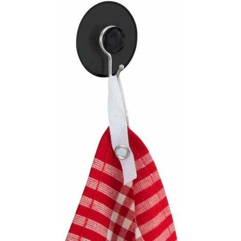 WENKO Crochet à Ventouse Nickel Noir, Kit De 4, Crochet à Ventouse Pratique, Fixation Sans Perçage, Pour Cuisine, Salle De Bain Et Maison, Humidifier L'arrière Et Fixer (l X H X P) 4,2 X 4,8 X 2 cm 4 WENKO Crochet à Ventouse Nickel Noir, Kit De 4, Crochet à Ventouse Pratique, Fixation Sans Perçage, Pour Cuisine, Salle De Bain Et Maison, Humidifier L'arrière Et Fixer (l X H X P) 4,2 X 4,8 X 2 cm – Image 2