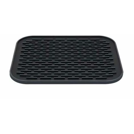 WENKO Support En Silicone, Black Outdoor Kitchen, Résistant à La Chaleur, Utilisation Polyvalente Comme Tapis D'égouttage Ou Support à Vaisselle, Lavable Au Lave-vaisselle, 29 X 1 X 23 Cm 3 WENKO Support En Silicone, Black Outdoor Kitchen, Résistant à La Chaleur, Utilisation Polyvalente Comme Tapis D'égouttage Ou Support à Vaisselle, Lavable Au Lave-vaisselle, 29 X 1 X 23 Cm