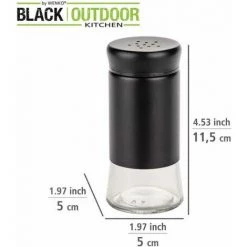 WENKO Saupoudreuse à épices En Verre Boga, Accessoire Pour Grill Avec Saupoudreuse Black Outdoor Kitchen, Contenance 0,14 L Pour Condiments, Pot En Verre Avec Couvercle Plastique Noir, Ø 5 X 11,5 Cm 10 WENKO Saupoudreuse à épices En Verre Boga, Accessoire Pour Grill Avec Saupoudreuse Black Outdoor Kitchen, Contenance 0,14 L Pour Condiments, Pot En Verre Avec Couvercle Plastique Noir, Ø 5 X 11,5 Cm -WENKO Soldes 55427595 4