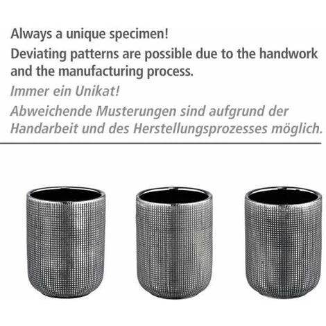 WENKO Porte Savon Céramique, Porte Savon Rond Rivara, Céramique à Relief Peint à La Main, Ø 10 X 2,5 Cm, Argenté 7 WENKO Porte Savon Céramique, Porte Savon Rond Rivara, Céramique à Relief Peint à La Main, Ø 10 X 2,5 Cm, Argenté – Image 5