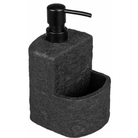 WENKO Distributeur De Liquide Vaisselle Festival Siena, Distributeur De Savon, Céramique Haute Qualité Agréable Au Toucher, Avec Compartiment à éponge, Contenance 380 Ml, 10 X 18 X 10 Cm, Béton 3 WENKO Distributeur De Liquide Vaisselle Festival Siena, Distributeur De Savon, Céramique Haute Qualité Agréable Au Toucher, Avec Compartiment à éponge, Contenance 380 Ml, 10 X 18 X 10 Cm, Béton