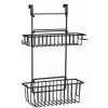 WENKO Panier Suspendu Flexi, 2 étages, Organiseur à Suspendre à Un Tiroir Ou Une Porte De Placard, Convient Pour Salle De Bain Et Cuisine, Sans Perçage, En Métal Thermolaqué, 32 X 47 X 12,5 cm, Noir 2 WENKO Panier Suspendu Flexi, 2 étages, Organiseur à Suspendre à Un Tiroir Ou Une Porte De Placard, Convient Pour Salle De Bain Et Cuisine, Sans Perçage, En Métal Thermolaqué, 32 X 47 X 12,5 cm, Noir -WENKO Soldes 55427610 1