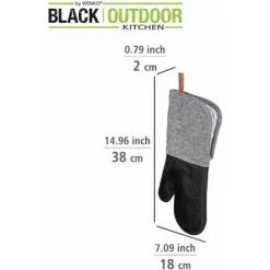 WENKO Gants De Cuisine Pour Grill Ada, Kit De 2 Avec Surface Des Paumes En Silicone, Protection Fiable Grâce Aux Manches Extra-longues, Agréables à Porter & Nettoyage Facile, 18 X 38 X 2 Cm, Noir/gris 10 WENKO Gants De Cuisine Pour Grill Ada, Kit De 2 Avec Surface Des Paumes En Silicone, Protection Fiable Grâce Aux Manches Extra-longues, Agréables à Porter & Nettoyage Facile, 18 X 38 X 2 Cm, Noir/gris -WENKO Soldes 55427615 4