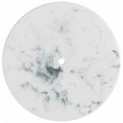 WENKO Porte-rouleau Pour Papier Cuisine Marbre, Support Sur Pied Au Visuel élégant Marbré Pour La Cuisine, Fond En Plastique Et Tige Métallique Noire, (l/p X H) : Ø 15 X 32 Cm, Blanc -WENKO Soldes 55427627 4