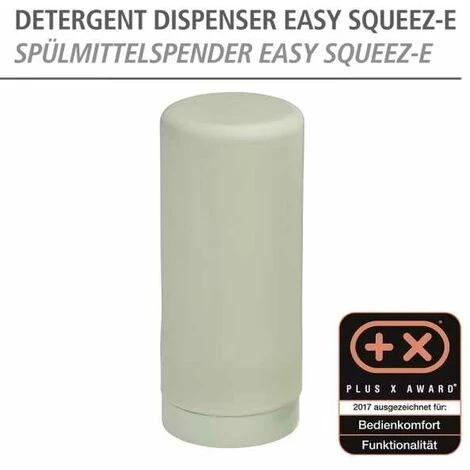 WENKO Distributeur De Liquide Vaisselle Easy Squeez-e Pour La Cuisine Vert, Haut De Gamme, Dosage Facile, Distributeur De Savon En Silicone Anti-fuite, Contenance 250 ml, Ø 6 X 14 Cm, Vert Tilleul 4 WENKO Distributeur De Liquide Vaisselle Easy Squeez-e Pour La Cuisine Vert, Haut De Gamme, Dosage Facile, Distributeur De Savon En Silicone Anti-fuite, Contenance 250 ml, Ø 6 X 14 Cm, Vert Tilleul – Image 2