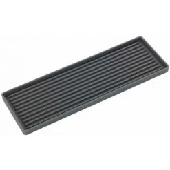 WENKO Support Pour évier Pico, Tapis En Caoutchouc Fin à Structure Rainurée Pour éponges, Savons Ou Liquide Vaisselle, Haute Qualité, Compatible Avec Le Lave-vaisselle, 24 X 1 X 8 Cm, Gris