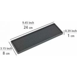 WENKO Support Pour évier Pico, Tapis En Caoutchouc Fin à Structure Rainurée Pour éponges, Savons Ou Liquide Vaisselle, Haute Qualité, Compatible Avec Le Lave-vaisselle, 24 X 1 X 8 Cm, Gris 10 WENKO Support Pour évier Pico, Tapis En Caoutchouc Fin à Structure Rainurée Pour éponges, Savons Ou Liquide Vaisselle, Haute Qualité, Compatible Avec Le Lave-vaisselle, 24 X 1 X 8 Cm, Gris -WENKO Soldes 55427635 4