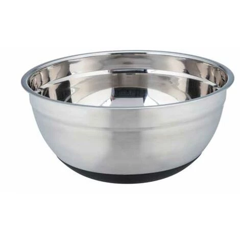 WENKO Bol Inox Aru 4 Litres, Bol En Acier Inoxydable Black Outdoor Kitchen Avec Surface Antidérapante En Silicone Noir Sur Le Dessous Pour Une Tenue Stable, Lavable Au Lave-vaisselle, Ø 26 X 12 Cm 3 WENKO Bol Inox Aru 4 Litres, Bol En Acier Inoxydable Black Outdoor Kitchen Avec Surface Antidérapante En Silicone Noir Sur Le Dessous Pour Une Tenue Stable, Lavable Au Lave-vaisselle, Ø 26 X 12 Cm