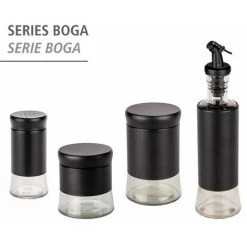 WENKO Distributeur Huile & Vinaigre Boga, 300 Ml, Bec Avec Fermeture à 1 Pression, Dosage Précis, Bouteille En Verre, Habillage Acier Inoxydable & Bouchon Plastique, Ø 6 X 25 Cm, Transparent/noir 10 WENKO Distributeur Huile & Vinaigre Boga, 300 Ml, Bec Avec Fermeture à 1 Pression, Dosage Précis, Bouteille En Verre, Habillage Acier Inoxydable & Bouchon Plastique, Ø 6 X 25 Cm, Transparent/noir -WENKO Soldes 55427642 4