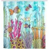 WENKO Rideau De Douche Rollin'Art Ocean Life, Rideau De Baignoire Textile Hydrofuge 100 % Polyester à Motif Vie Sous-marine & Bande De Lest, Lavable à 30°C, 12 Anneaux Inclus, 180 X 200 Cm 1 WENKO Rideau De Douche Rollin'Art Ocean Life, Rideau De Baignoire Textile Hydrofuge 100 % Polyester à Motif Vie Sous-marine & Bande De Lest, Lavable à 30°C, 12 Anneaux Inclus, 180 X 200 Cm -WENKO Soldes 55471283 1