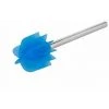 WENKO Brosse à WC De Rechange Bleue Avec Tête à Lamelles En Silicone, Brosse à WC à Tête En Silicone Durable Avec Effet Spécialement Antiadhésif & Manche En Inox, Ø 7,5 X 35,5 Cm -WENKO Soldes 55471285 1