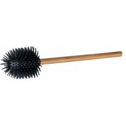 WENKO Brosse WC En Silicone, Brosse De Rechange Pour WC Avec Manche En Bambou Et Tête Interchangeable En Silicone Pour Un Nettoyage Hygiénique Des Toilettes, (L/P X H) : Ø 7,5 X 35 Cm, Marron/noir 11 WENKO Brosse WC En Silicone, Brosse De Rechange Pour WC Avec Manche En Bambou Et Tête Interchangeable En Silicone Pour Un Nettoyage Hygiénique Des Toilettes, (L/P X H) : Ø 7,5 X 35 Cm, Marron/noir -WENKO Soldes 55471314 5