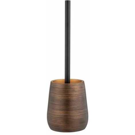 WENKO Kit D'accessoires Pour WC Palena, Porte-brosse WC En Polyrésine De Haute Qualité, Brosse WC Avec Tête De Brosse Interchangeable Pour Un Nettoyage Hygiénique, Ø 12,5 X 37 Cm, Bronze 4 WENKO Kit D'accessoires Pour WC Palena, Porte-brosse WC En Polyrésine De Haute Qualité, Brosse WC Avec Tête De Brosse Interchangeable Pour Un Nettoyage Hygiénique, Ø 12,5 X 37 Cm, Bronze – Image 2
