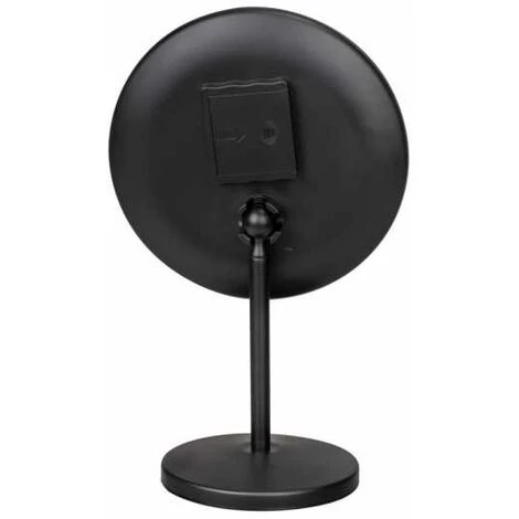 WENKO Miroir De Maquillage à LED Sur Pied Onno, éclairage LED Variable, Grossissement 5x, Allumage/extinction Tactile, Fonctionne Sur Piles Ou Par Câble USB, 20x34x13,5 Cm, Noir 5 WENKO Miroir De Maquillage à LED Sur Pied Onno, éclairage LED Variable, Grossissement 5x, Allumage/extinction Tactile, Fonctionne Sur Piles Ou Par Câble USB, 20x34x13,5 Cm, Noir – Image 3