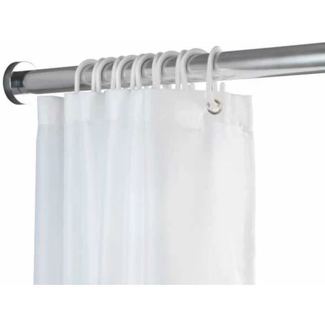 WENKO Barre De Douche Extensible Luz Brillant, Tringle Rideau De Douche Télescopique Avec Adaptateur Mural, Fixation Sans Perçage Par Torsion, Aluminium Inoxydable - Plastique, Ø0,28x70-115 Cm 3 WENKO Barre De Douche Extensible Luz Brillant, Tringle Rideau De Douche Télescopique Avec Adaptateur Mural, Fixation Sans Perçage Par Torsion, Aluminium Inoxydable - Plastique, Ø0,28x70-115 Cm