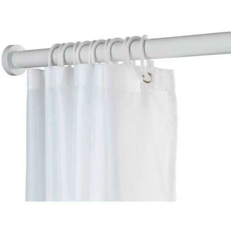 WENKO Barre De Douche Extensible Luz, Tringle Rideau De Douche Télescopique Avec Adaptateur Mural, Fixation Sans Perçage Par Torsion, Aluminium Inoxydable - Plastique, Ø 28 Mm X 110 - 185 Cm, Blanc 3 WENKO Barre De Douche Extensible Luz, Tringle Rideau De Douche Télescopique Avec Adaptateur Mural, Fixation Sans Perçage Par Torsion, Aluminium Inoxydable - Plastique, Ø 28 Mm X 110 - 185 Cm, Blanc