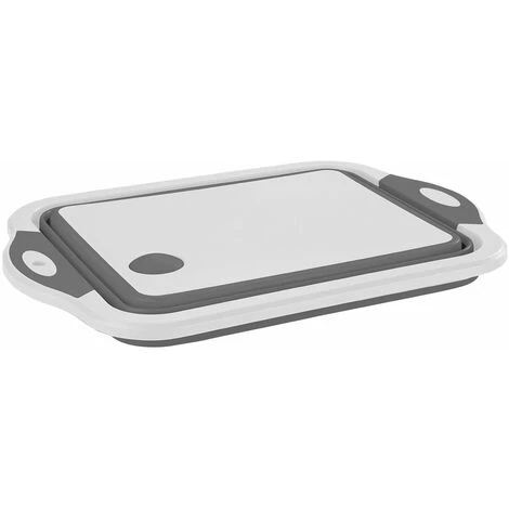 WENKO Panier Multifonction Avec Planche à Découper - Longueur 40 Hauteur 31 Profondeur 3-16 Cm - Gris Foncé 4 WENKO Panier Multifonction Avec Planche à Découper - Longueur 40 Hauteur 31 Profondeur 3-16 Cm - Gris Foncé – Image 2