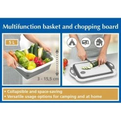 WENKO Panier Multifonction Avec Planche à Découper - Longueur 40 Hauteur 31 Profondeur 3-16 Cm - Gris Foncé 9 WENKO Panier Multifonction Avec Planche à Découper - Longueur 40 Hauteur 31 Profondeur 3-16 Cm - Gris Foncé -WENKO Soldes 56413753 4