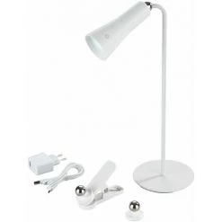 WENKO Lampe Multifonctionnelle LED - Longueur 40 Hauteur 20 Profondeur 12 Cm - Blanc