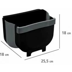 Poubelle à Suspendre WENKO BASIC - Noir -WENKO Soldes 56812977 4