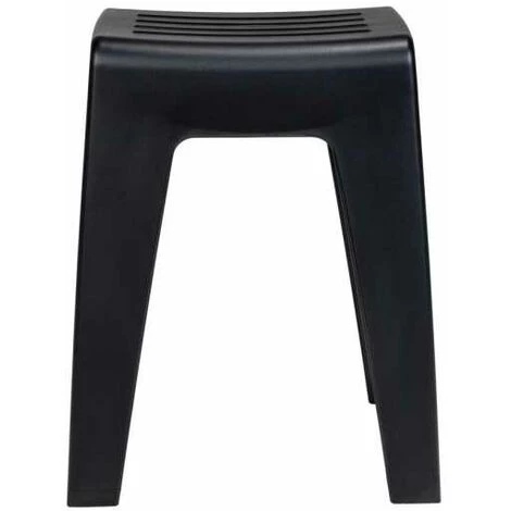 WENKO Tabouret De Bain Kumba, Design Moderne De Haute Qualité, Pouvant Supporter Des Charges Jusqu'à 120 Kg, Idéal Pour Salle De Bain & WC, Plastique, 38x47x32 Cm, Noir 6 WENKO Tabouret De Bain Kumba, Design Moderne De Haute Qualité, Pouvant Supporter Des Charges Jusqu'à 120 Kg, Idéal Pour Salle De Bain & WC, Plastique, 38x47x32 Cm, Noir – Image 4